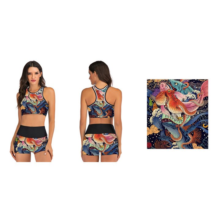 European and American printed bikini Manufacturer
